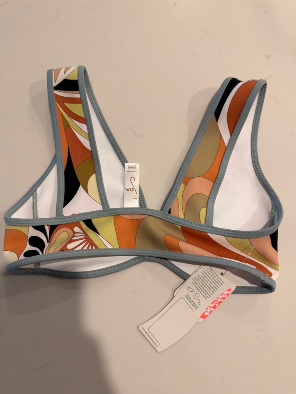 Seea multicolor bikini top size XS - Picture 3 of 3